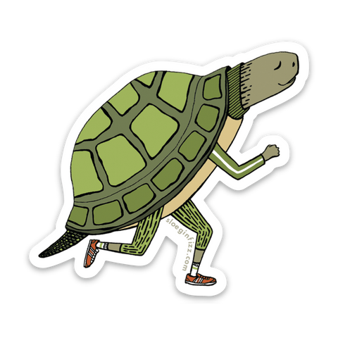 Running Turtle Sticker