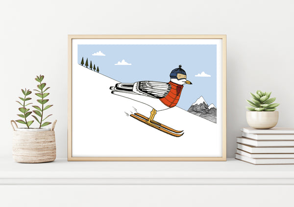 Ski Gull Print