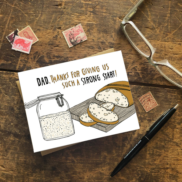 Bread Starter Father's Day Greeting Card