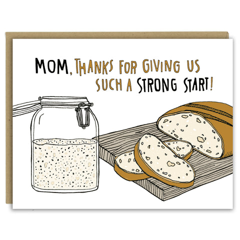 Bread Starter Mother's Day Greeting Card