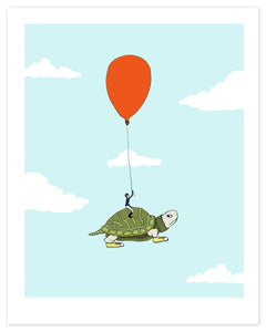 Turtle Flight Print